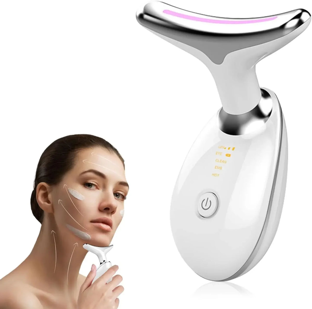 EMS and LED neck lifting device