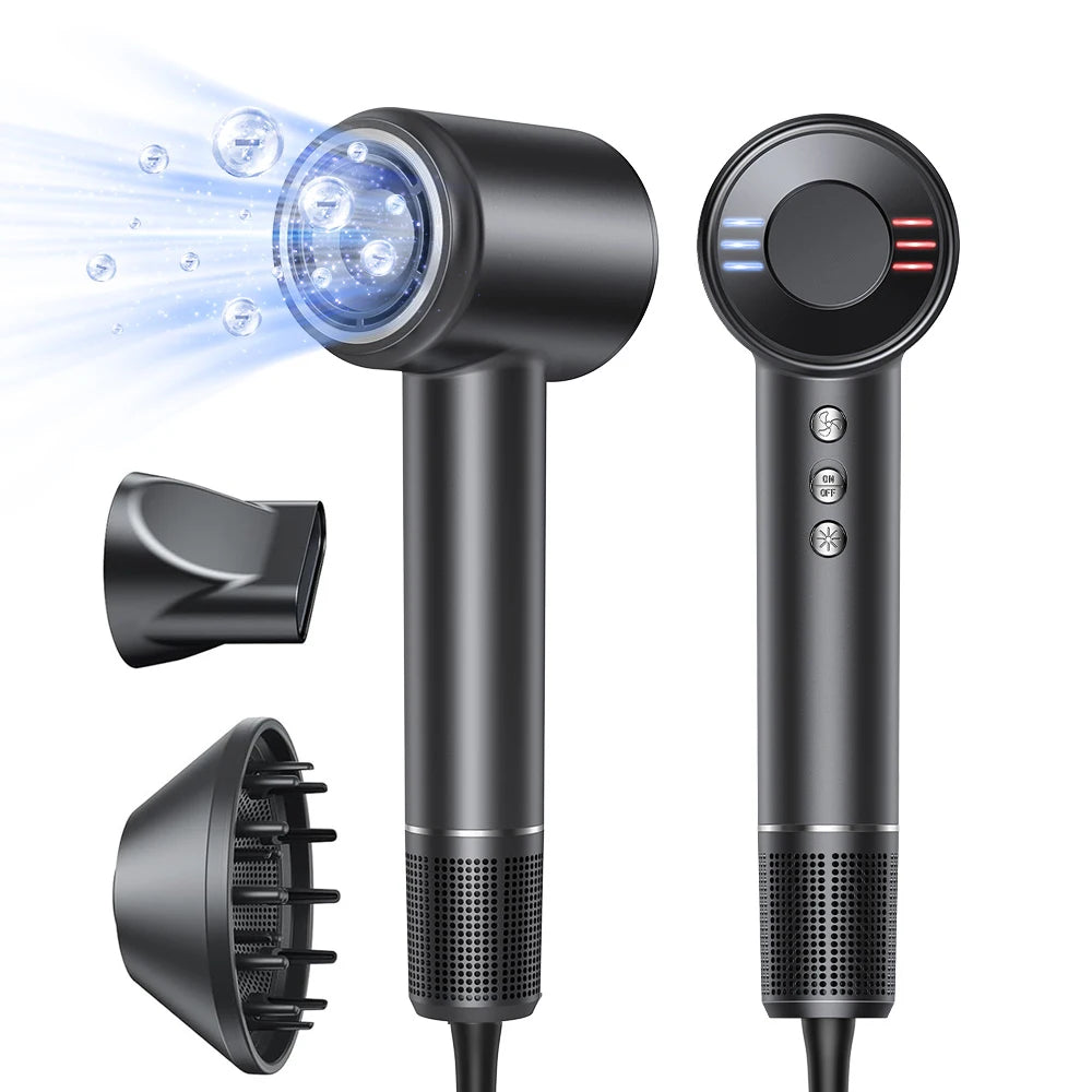 High-speed brushless ionic hair dryer