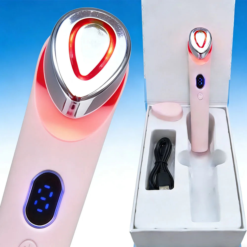 7 Colors Age-R Booster Pro Facial Skin Care Beauty Device EMS Microcurrent Lift Massager Home Use-Valentine'S Day Gift